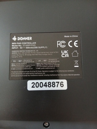 Donner Starrypad kontroler midi usb do produkcji muzyki